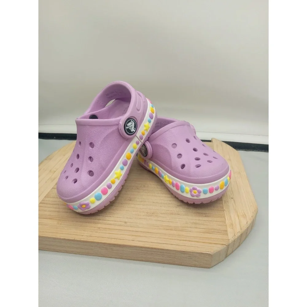 Kids Crocs Unisex Bayaband Charm Band Clog Toddler Mineral Size C 5 Charm Band